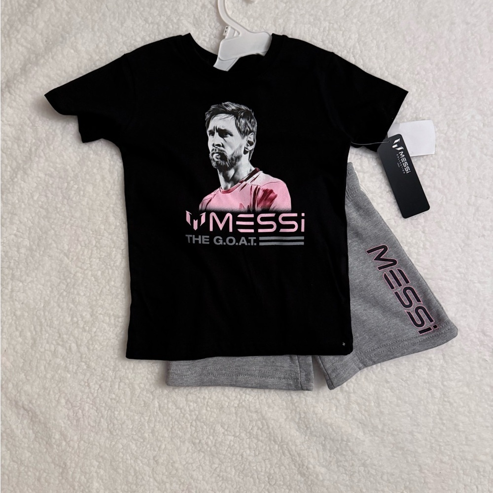NWT Messi “GOAT” Short Set